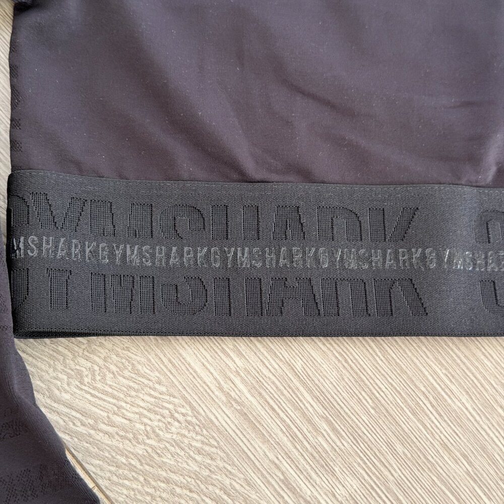 Gymshark Black Cropped Long Sleeve Top | Size S | Athletic Fit - Picture 3 of 9